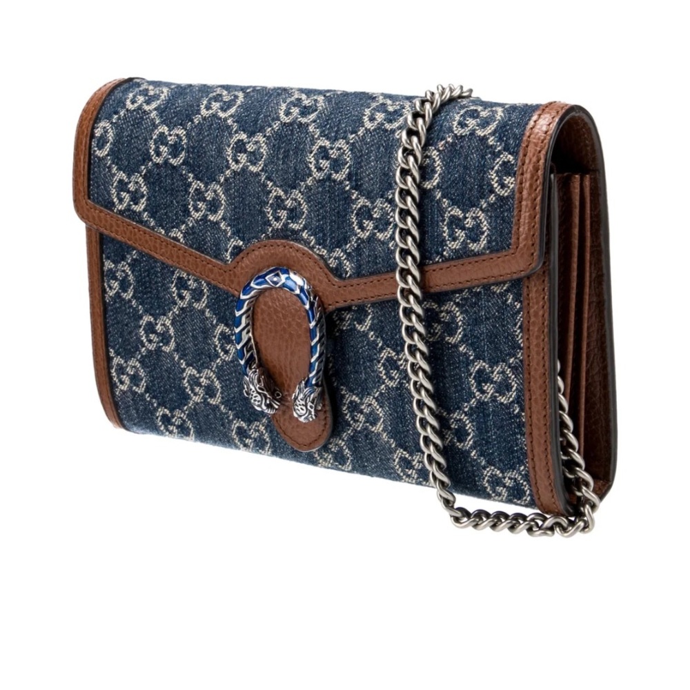 Gucci Denim Dionysus Crossbody Bag (Like New)